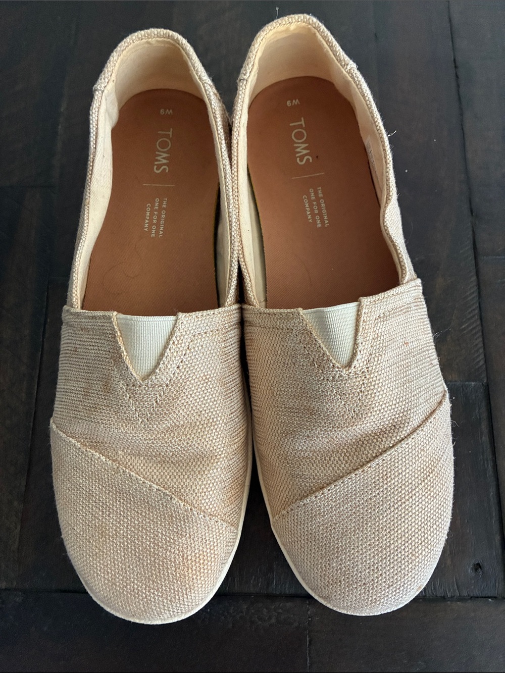 TOMS alpargata natural Slip Ons